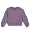 Acne Studios Mini Fairah Face Cotton Sweatshirt In Faded Purple
