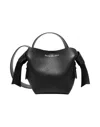 Acne Studios Mini Grainy Leather Shoulder Bag In Black