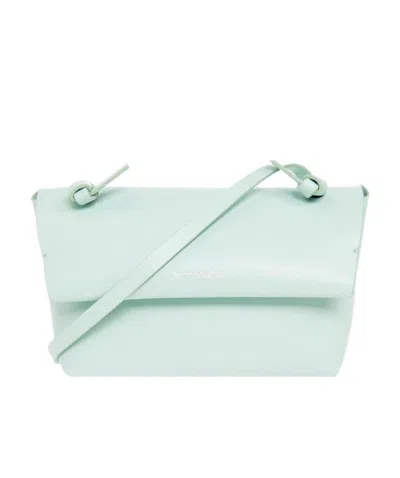 Acne Studios Mini Logo Shoulder Bag In Blue