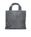 Acne Studios Mini Logo Tote Bag In Gray