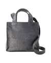 Acne Studios Mini Lunar Shopper Bag In Silver