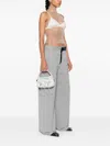 Acne Studios Mini Multipocket Cross Body Bag In Grey