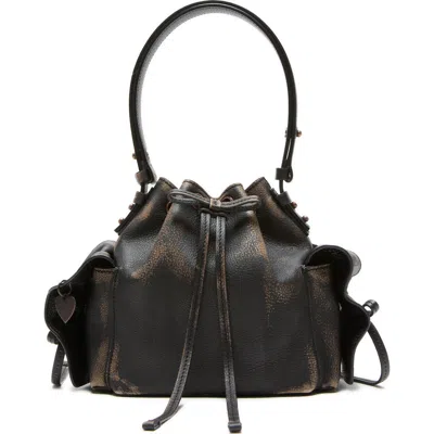 Acne Studios Mini Multipocket Vintaged Leather Bucket Bag