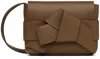 Acne Studios Women Musubi Shoulder Bag In Camel Brown