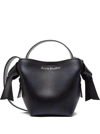 Acne Studios Mini Musubi Knot-detail Tote Bag In Black