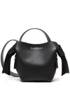 Acne Studios Musubi Mini R Leather Shoulder Bag In Black