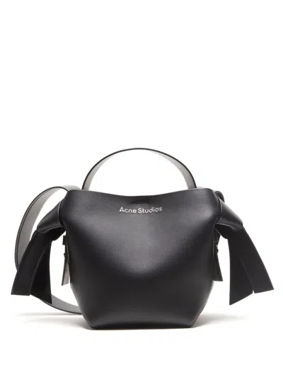 Acne Studios Mini Musubi Shoulder Bag In Black