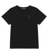 Acne Studios Mini Nash Face Cotton T-shirt In Black