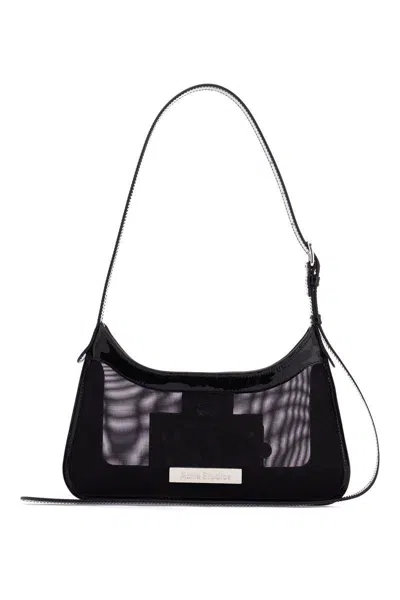 Acne Studios Mini Platt Mesh Shoulder Bag In Black