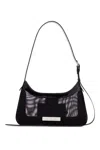 Acne Studios Mini Platt Mesh Shoulder Bag In Black