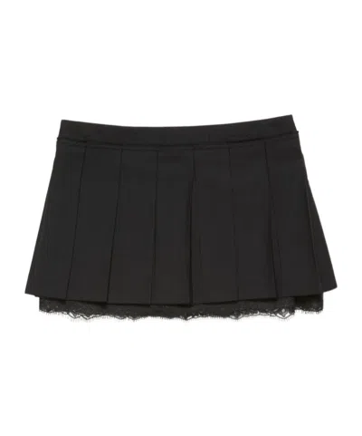 Acne Studios Mini Pleated Skirt In Black