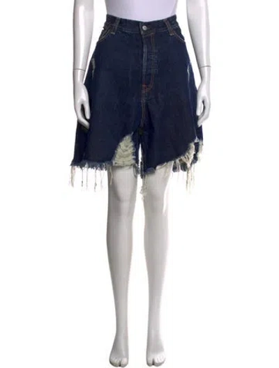 Pre-owned Acne Studios Mini Shorts In Blue