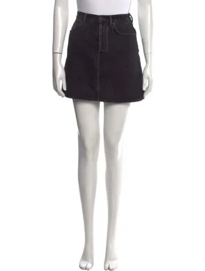 Pre-owned Acne Studios Mini Skirt In Black