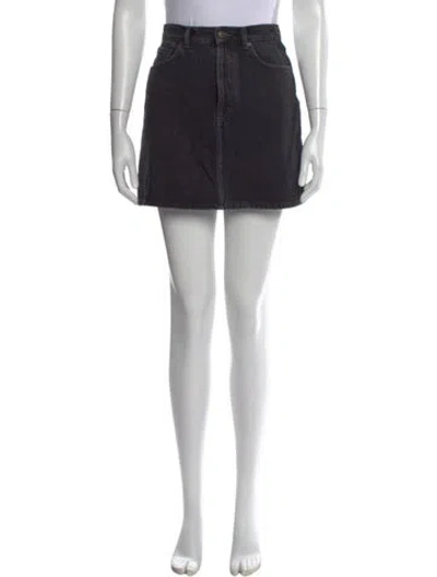 Pre-owned Acne Studios Mini Skirt In Black