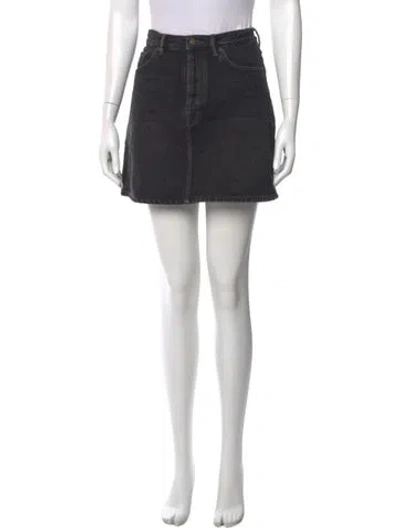 Pre-owned Acne Studios Mini Skirt In Black