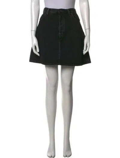 Pre-owned Acne Studios Mini Skirt In Black