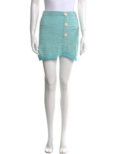 Pre-owned Acne Studios Mini Skirt In Blue