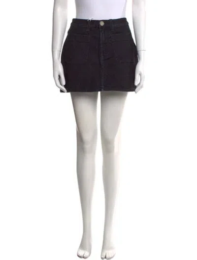 Pre-owned Acne Studios Mini Skirt In Blue