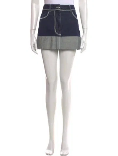 Pre-owned Acne Studios Mini Skirt In Blue