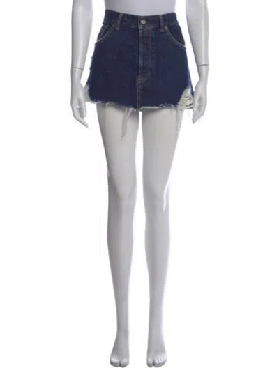 Pre-owned Acne Studios Mini Skirt In Blue
