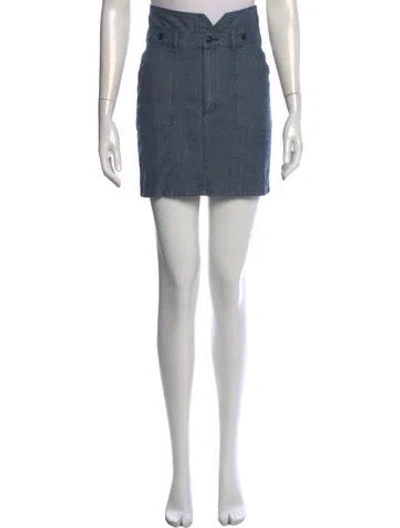Pre-owned Acne Studios Mini Skirt In Blue
