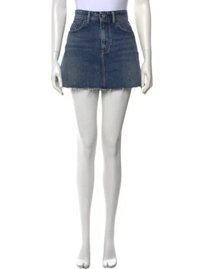 Pre-owned Acne Studios Mini Skirt In Blue