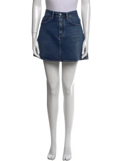 Pre-owned Acne Studios Mini Skirt In Blue
