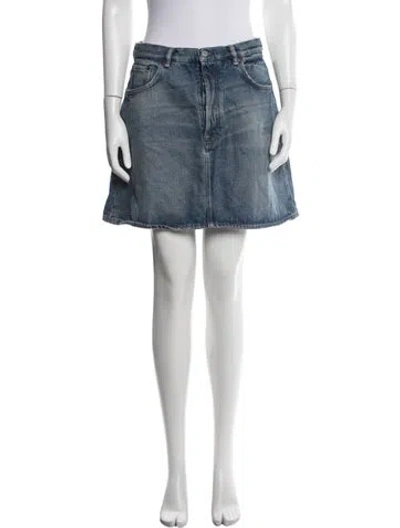 Pre-owned Acne Studios Mini Skirt In Blue