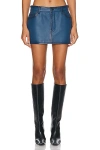 Acne Studios Mini Skirt In Blue & Black