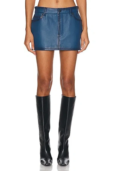 Acne Studios Mini Skirt In Blue