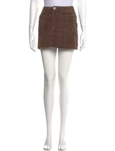 Pre-owned Acne Studios Mini Skirt In Brown