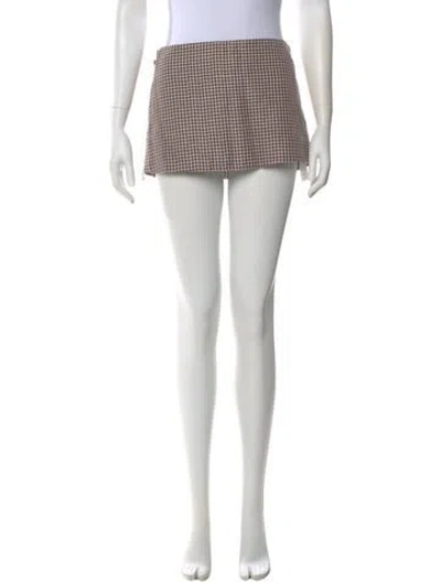 Pre-owned Acne Studios Mini Skirt In Brown