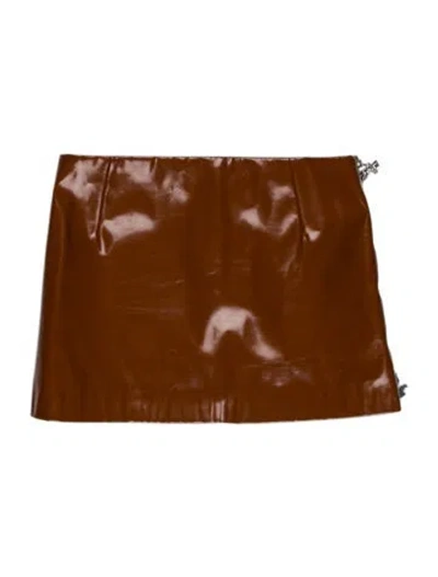 Pre-owned Acne Studios Mini Skirt In Brown