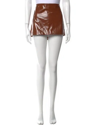 Pre-owned Acne Studios Mini Skirt In Brown