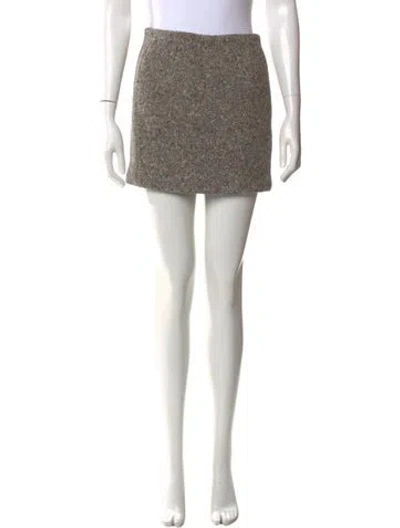 Pre-owned Acne Studios Mini Skirt In Gray