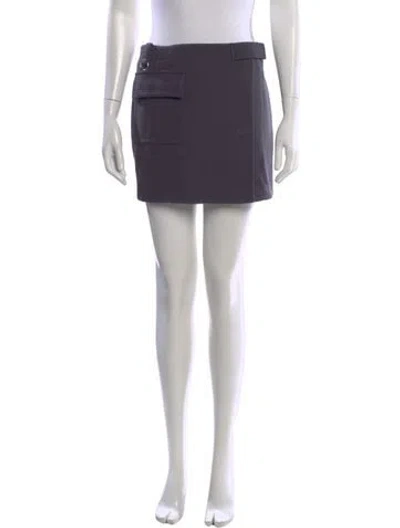 Pre-owned Acne Studios Mini Skirt In Gray
