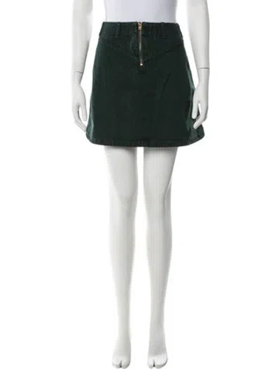 Pre-owned Acne Studios Mini Skirt In Green