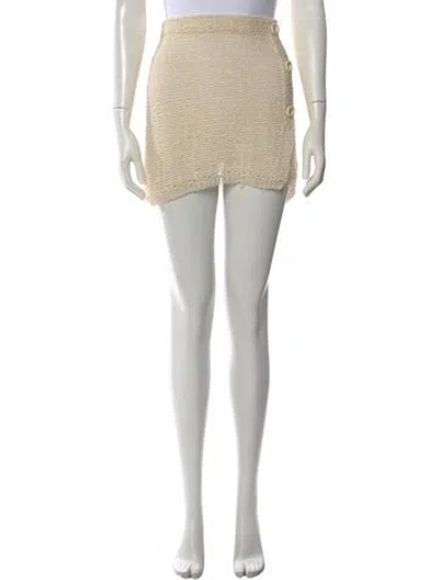 Pre-owned Acne Studios Mini Skirt In Neutral