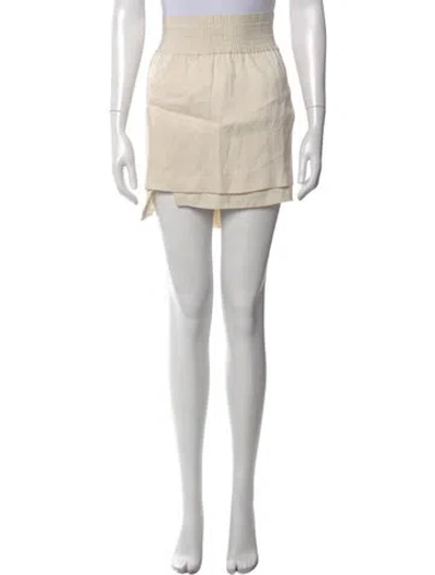Pre-owned Acne Studios Mini Skirt In Neutral
