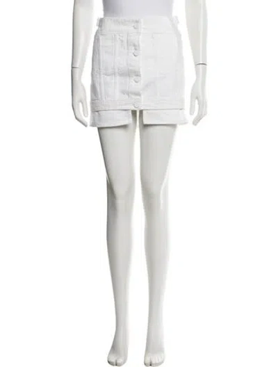 Pre-owned Acne Studios Mini Skirt In Neutrals