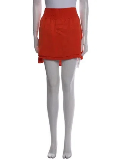 Pre-owned Acne Studios Mini Skirt In Orange
