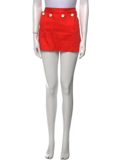 Pre-owned Acne Studios Mini Skirt In Red