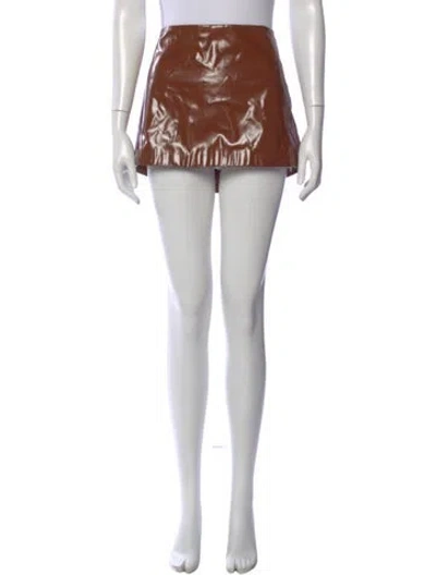 Pre-owned Acne Studios Mini Skirt W/ Tags In Brown