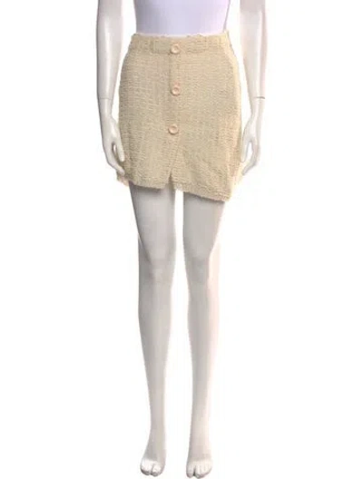 Pre-owned Acne Studios Mini Skirt W/ Tags In Neutral