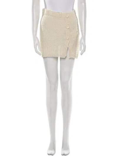 Pre-owned Acne Studios Mini Skirt W/ Tags In Neutral