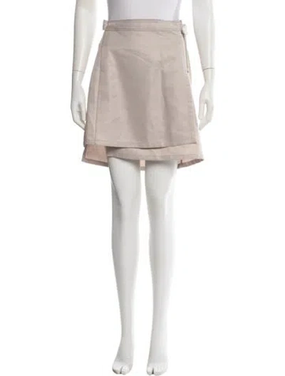 Pre-owned Acne Studios Mini Skirt W/ Tags In Neutral