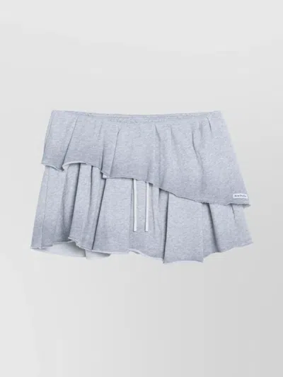 ACNE STUDIOS MINI SKIRT WITH RUFFLED ASYMMETRIC HEM