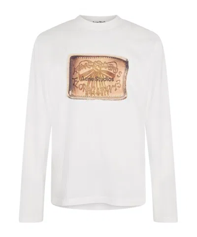 Acne Studios Minimalist Long Sleeve Top In White