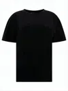 Acne Studios Minimalistic Black Short-sleeved T-shirt With Classic Fit In Black