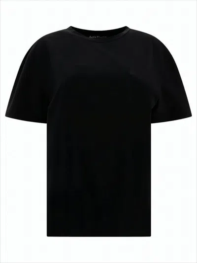Acne Studios Minimalistic Black Short-sleeved T-shirt With Classic Fit